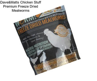 Dave&Matts Chicken Stuff Premium Freeze Dried Mealworms