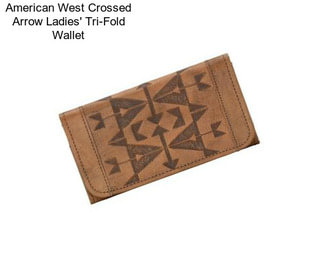 American West Crossed Arrow Ladies\' Tri-Fold Wallet