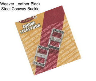 Weaver Leather Black Steel Conway Buckle