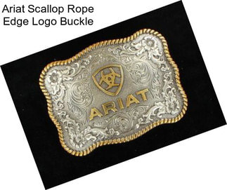 Ariat Scallop Rope Edge Logo Buckle