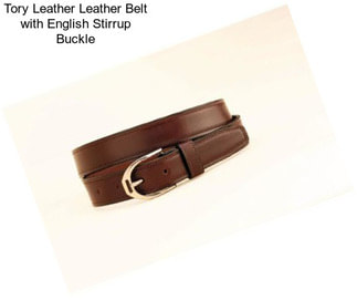 Tory Leather Leather Belt with English Stirrup Buckle