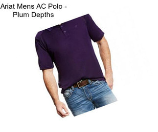 Ariat Mens AC Polo - Plum Depths