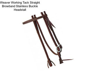 Weaver Working Tack Straight Browband Stainless Buckle Headstall