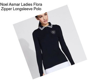 Noel Asmar Ladies Flora Zipper Longsleeve Polo