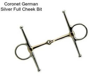 Coronet German Silver Full Cheek Bit