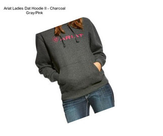 Ariat Ladies Dat Hoodie II - Charcoal Gray/Pink