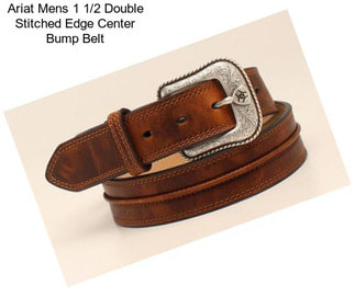 Ariat Mens 1 1/2 Double Stitched Edge Center Bump Belt