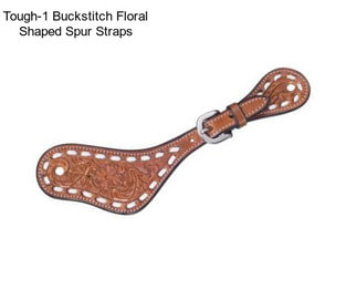 Tough-1 Buckstitch Floral Shaped Spur Straps