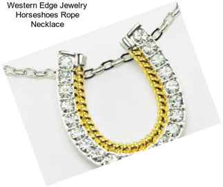 Western Edge Jewelry Horseshoes Rope Necklace