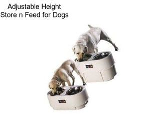 Adjustable Height Store n Feed for Dogs