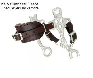 Kelly Silver Star Fleece Lined Silver Hackamore