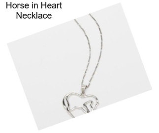 Horse in Heart Necklace