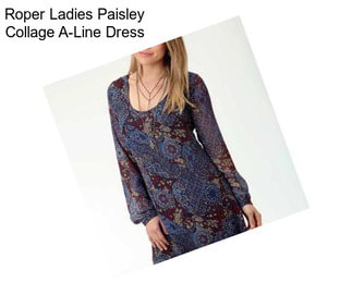 Roper Ladies Paisley Collage A-Line Dress