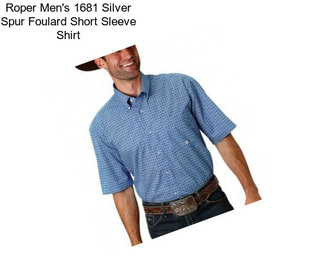 Roper Men\'s 1681 Silver Spur Foulard Short Sleeve Shirt