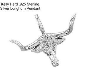 Kelly Herd .925 Sterling Silver Longhorn Pendant