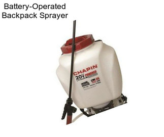 Battery-Operated Backpack Sprayer