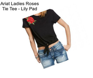 Ariat Ladies Roses Tie Tee - Lily Pad