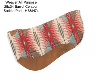 Weaver All Purpose 28x34 Barrel Contour Saddle Pad - H73/H74