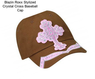 Blazin Roxx Stylized Crystal Cross Baseball Cap