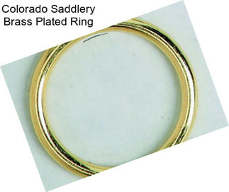 Colorado Saddlery Brass Plated Ring