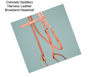 Colorado Saddlery Harness Leather Browband Headstall