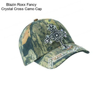 Blazin Roxx Fancy Crystal Cross Camo Cap