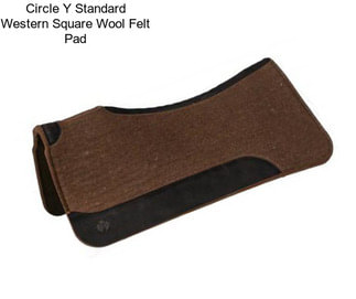 Circle Y Standard Western Square Wool Felt Pad