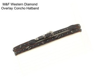 M&F Western Diamond Overlay Concho Hatband