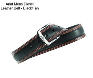 Ariat Mens Diesel Leather Belt - Black/Tan