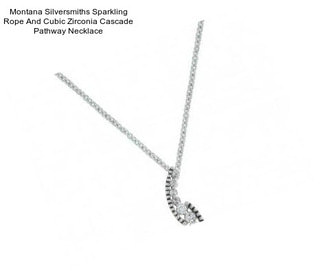 Montana Silversmiths Sparkling Rope And Cubic Zirconia Cascade Pathway Necklace