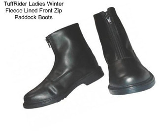 TuffRider Ladies Winter Fleece Lined Front Zip Paddock Boots