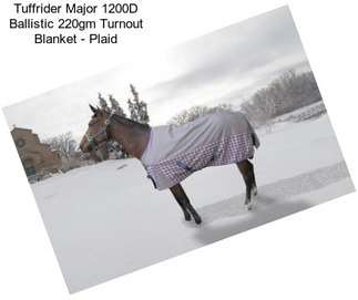 Tuffrider Major 1200D Ballistic 220gm Turnout Blanket - Plaid