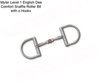 Myler Level 1 English Dee Comfort Snaffle Roller Bit with o Hooks