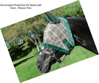 Kensington Protective Fly Mask with Ears - Fleece Trim