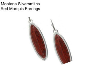 Montana Silversmiths Red Marquis Earrings