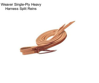 Weaver Single-Ply Heavy Harness Split Reins