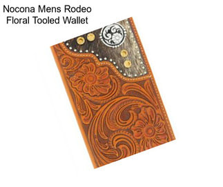 Nocona Mens Rodeo Floral Tooled Wallet