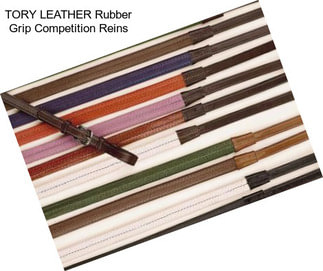 TORY LEATHER Rubber Grip Competition Reins