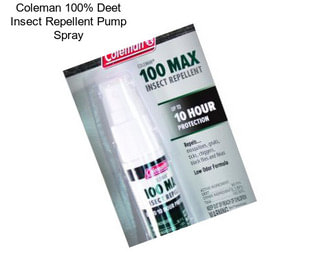 Coleman 100% Deet Insect Repellent Pump Spray
