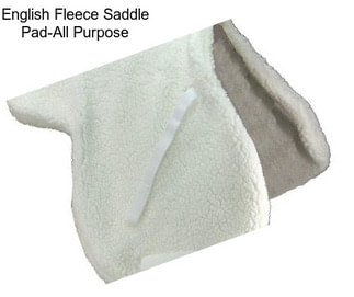 English Fleece Saddle Pad-All Purpose