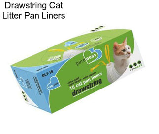 Drawstring Cat Litter Pan Liners