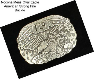 Nocona Mens Oval Eagle American Strong Fire Buckle