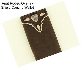 Ariat Rodeo Overlay Shield Concho Wallet