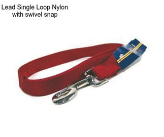 Lead Single Loop Nylon with swivel snap
