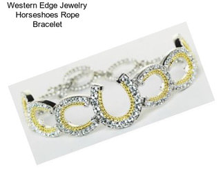 Western Edge Jewelry Horseshoes Rope Bracelet