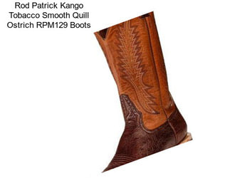Rod Patrick Kango Tobacco Smooth Quill Ostrich RPM129 Boots