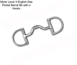 Myler Level 3 English Dee Ported Barrel Bit with o Hooks