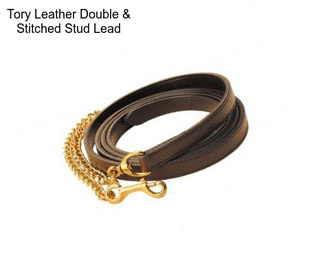 Tory Leather Double & Stitched Stud Lead