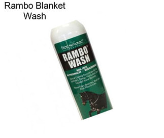 Rambo Blanket Wash