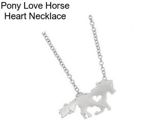 Pony Love Horse Heart Necklace